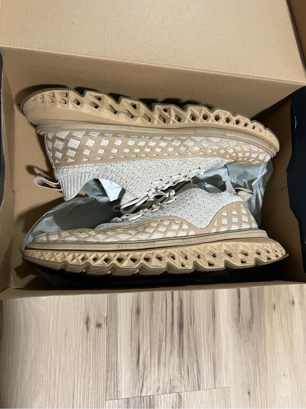 Cole Haan 5.ZEROGRAND WRK Sneaker Stitchlite in Beige (Egret / Sesame) Men’s 11 - Picture 8 of 9